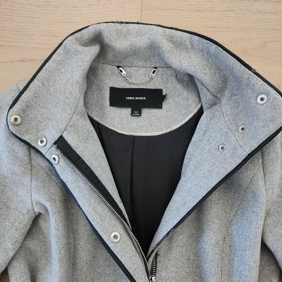 Vero Moda Size S Grey Coat - Picture 6 of 17